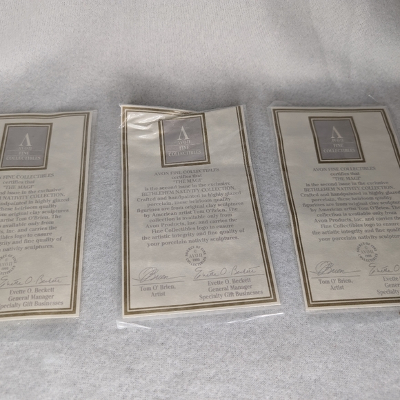 Vintage 1993 Avon Bethlehem Nativity Collection "Magi" 2nd Issue Set of 3 - Picture 8 of 12